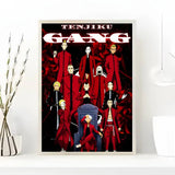 Anime T-Tokyo Revengers Poster Art Painting Poster With Prints Home bedroom living room decoration gift