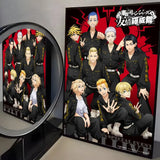 Anime T-Tokyo R-Revenger Painting Calligraphy High-Quality Cotton Canvas Poster Wall Art for Living Room Modern  House Decor