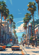 Sea Summer Landscape Bar Anime Wall Art Poster Blue Cabin Beach Forest Canvas Painting Print Picture Living Room Modern Decor