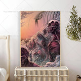 1PC Anime Attack On Titan The Fina Poster Self-adhesive Art Waterproof Paper Sticker Coffee House Bar Room Wall Decor
