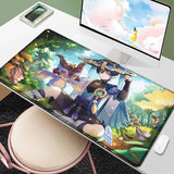 New Genshin Impact Desk Mat Anime Gaming Cool Durin Flins Gaming Mouse Pad Lock Edge 1000x500mm Playmat Office Keyboard Mousepad