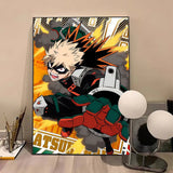 Anime M-My Hero AcademiaS High Quality Print Poster Waterproof Wall Art Movie Posters For Living Bedroom Retro Room Decor Gift