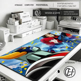 Grendizer And Actarus UFO Robot Keyboard Desk Mat Mousepad Goldorak Anime XL Gaming Printing Computer Mouse pad