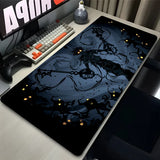 Mouse Pad Anime Black Extended Desk Mat PC K-kingdom H-hearts Keyboard Pad Laptop Gaming Accessories Table Play Mat XXL Mousepad