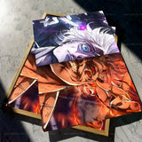 Anime Jujutsu Kaisen Gojo And Sukuna Poster Self-adhesive Art Waterproof Paper Sticker Coffee House Bar Room Wall Decor