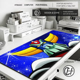 Grendizer And Actarus UFO Robot Keyboard Desk Mat Mousepad Goldorak Anime XL Gaming Printing Computer Mouse pad