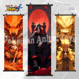Hot Japanese Anime Scroll Canvas Wall Hanging Painting Kakashi Home Anime Poster Sasuke Art Room Decoration Kid Gift Itachi