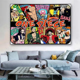 Classic Anime One Piece HD Canvas Painting Monkey D. Luffy Poster Print Watercolor Wall Art Picture Modern Home Decor Kids Gifts