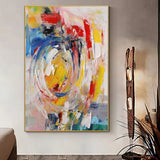Handmade Oil Painting Canvas Wall Art Decoration Hand Painted Modern Abstract For Living Room Home Decor No Frame