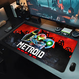 Gamer Gaming Accessories Large Mouse Pad M-Metroids Laptop Office Table Pads Keyboard Rubber Desk Mat 900x400 Pc Anime Mousepad