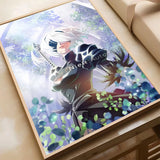 NieR Automata Anime Anime Canvas Painting Poster Home Living Room Bedroom Bar Cafe Art Decor Anime Wall Art Room Decor