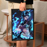 Anime My Hero Academia Dabi Poster Self-adhesive Art Waterproof Paper Sticker Coffee House Bar Room Wall Decor