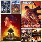 Anime A-Attack on TitanS Poster Versatile HD Waterproof Wall Art Self-Adhesive Decor for Any Space Ideal Gift