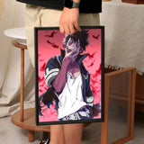 Anime My Hero Academia Dabi Poster Self-adhesive Art Waterproof Paper Sticker Coffee House Bar Room Wall Decor