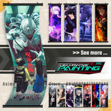 Anime Jujutsu Kaisen Scrolls Pictures Zenin Maki Canvas Wall Art Hanging Paintings Printed Poster Living Room Home Decoration
