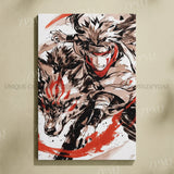 Hot Blooded Anime Naruto Home Decorative Canvas HD Prints Paintings Ink Style Pictures Uchiha Itachi Wall Art Frameless Poster