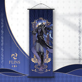 Genshin Impact Scroll Canvas Painting Columbina Sandrone Flins Home Decor Wall Hanging Anime Poster Wall Art Room Decoration