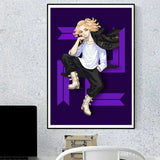 Classic Anime Tokyo Revengers Mikey Draken Character Canvas Painting Posters and Prints Wall Art for Living Room Decoration
