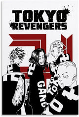 Anime Tokyo Revengers Poster Manji Gang Aesthetic Canvas Painting Posters and Prints Wall Art Picture For Living Room Decoration