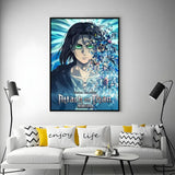 Anime A-Attack on TitanS Poster Versatile HD Waterproof Wall Art Self-Adhesive Decor for Any Space Ideal Gift