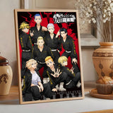 Anime Tokyo R-Revengers Painting Calligraphy Classic Canvas Print Poster, Wall Art for Home Decoration Holiday Gifts