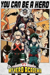 Japanese Anime My-Hero-Academia Poster Cartoon Manga Canvas Painting Wall Art Pictures Home Kids Room Decor Gift