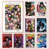 1PC My Hero Academia Bakugo Anime Poster Self-adhesive Art Waterproof Paper Sticker Coffee House Bar Room Wall Decor