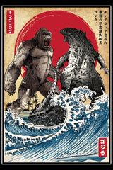 Japanese Anime The King of Terror Shark Poster Print Dinosaur Canvas Painting Wall Art Picture for Living Room Home Decor