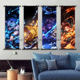 Anime Demon Slayer: Kimetsu No Yaiba Home Decor Wall Art Hanging Painting Canvas Print Scrolls Picture Kamado Tanjirou Poster