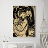 Hot Japan Anime Junji Ito Canvas Prints Poster Horror Thriller Dark Aesthetics Wall Art Home Decoration Art Poster Fans Gifts