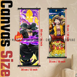 Japanese Hot Classic Anime One Piece Luffy Hanging Scrolls Painting Interior Home Decor Wall Art Poster Canvas Print HD Picture
