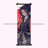 Demon Slayer Hanging Painting Anime Home Decoration Rengoku Kyoujurou Canvas Scrolls Pictures Himejima Gyoumei Poster Wall Art