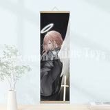 Chainsaw Man Anime Poster Wooden-framed Scroll Painting HD Quality Wall Art Retro Posters for Home Room Wall Decor