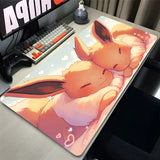 Kawaii Japan Anime Mouse Pad PC Colorful E-eevee Gamer Cabinet Mousepad HD P-pokemonS Keyboard Rug Laptop Gaming Rubber Desk Mat