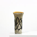Antique Handmade Crackle Glass Vase Green Crackle Art Home Decor