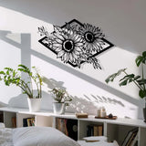 New Product SUNFLOWER Metal Art Living Room Wall Decoration
