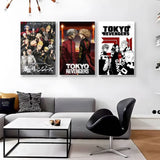 1pc Anime Tokyo Revengers Poster Sticker Print Waterproof Wall Art For Living Room Bedroom Home Decor