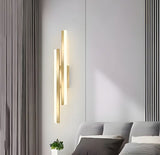 Creative Art Double Line Wall Lamp Hotel Stairs Aisle Background