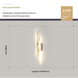Creative Art Double Line Wall Lamp Hotel Stairs Aisle Background