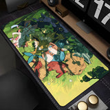 Mouse Pad Kawaii Flower Pattern XXL Keyboard Rug Laptop Japan Anime P-pokemonS Mousepad PC Cute E-eevee Gamer Cabinet Desk Mat