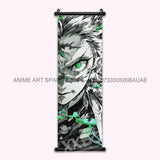 Demon Slayer Hanging Painting Anime Home Decoration Rengoku Kyoujurou Canvas Scrolls Pictures Himejima Gyoumei Poster Wall Art