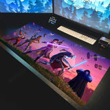 Deskmat F-Fortnite Gaming Mouse Pad Anime Mousepad Xxl Computer Accessories Desk Mat Mats Gamer Mause Office Offices Pc Desktop