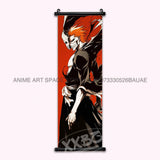 Anime BLEACH Figures Posters Kurosaki Ichigo Wall Art Scrolls Picture Kuchiki Rukia Home Decor Canvas Japanese Hanging Painting