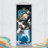 Xiao Yelan Kazuha Hutao Genshin Impact Scroll Canvas Wall Hanging Painting Home Decor Anime Poster Wall Art Room Decoration