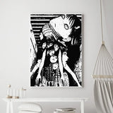 Hot Japan Anime Junji Ito Canvas Prints Poster Horror Thriller Dark Aesthetics Wall Art Home Decoration Art Poster Fans Gifts