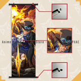Japanese Hot Classic Anime One Piece Luffy Hanging Scrolls Painting Interior Home Decor Wall Art Poster Canvas Print HD Picture