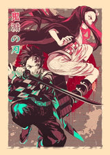 Canvas Painting Wall Art Pictures Demon Slayer Japan Anime Poster Print Tanjiro Zenitsu Characters Portrait Room Home Decoration