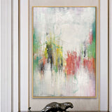 Handmade Oil Painting Canvas Wall Art Decoration Modern Abstract Texture  For Home Living Room Decor Entrance Niche Art Installation Rolled Frameless Unstretched Painting