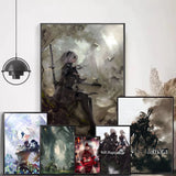 NieR Automata Anime Anime Canvas Painting Poster Home Living Room Bedroom Bar Cafe Art Decor Anime Wall Art Room Decor