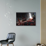 Japanese Manga Multi-Size Canvas Poster Double Framed Wall Art, Chainsaw Man Home Decor for Living Room Bedroom